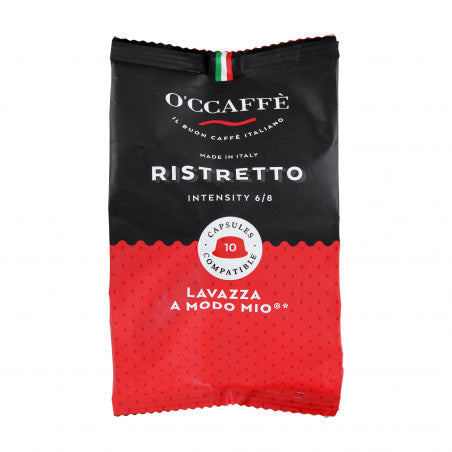 Lavazza A Modo Mio Ristretto Compatible Capsules - 100 x 7g O'ccaff Lavazza A Modo Mio Ristretto Compatible Capsules - 100 x 7g O'ccaff