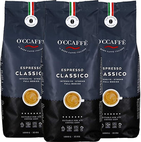 Klassische Espresso-Kaffeebohnen – 3 x 1000 g