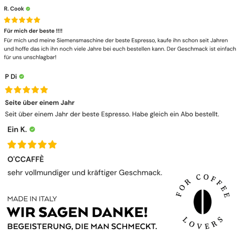 Kaffeebohnen Espresso Classico - 1000g