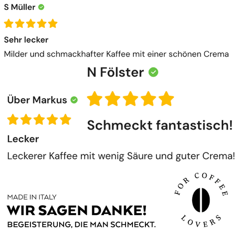 Cafè Crème | Mischung aus Arabica und Robusta - Kaffeebohnen - 1000g
